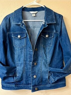 Christopher & Banks Blue Denim Jean Jacket